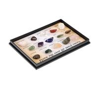 CONGARTENO Conjunto Minerales Naturales para Enseñanza y Decoración Piedras Irregulares Pulidas con Formas Únicas Especímenes de Cristal y Ágata para Coleccionistas y Regalos Educativos