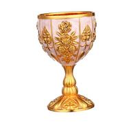 CONGARTENO copa de vino retro azul copas de cupé shape Boda IV vasos antiguos cristalería elegante tazas Aleación de zinc Dorado