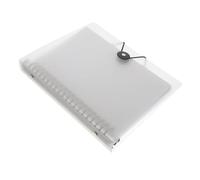 CONGARTENO Cuaderno Transparente con Carpeta Desmontable de Notas de Oficina Tapa Mate y Diseño Reutilizable para Escritura Diaria