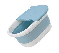 CONGARTENO Cubo Plegable para Baño de Pies Infantil Azul con Masaje de Piedras Portátil y Duradero para Relajación y Alivio de Fatiga Casa