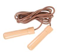 CONGARTENO Cuerda para Saltar Fitness Mango de Madera, Cuerda de Cuero Resistente para Educación Física, Entrenamiento al Aire Libre y Pérdida de Peso, Equipo Deportivo Adultos