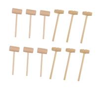 CONGARTENO de Madera para Mariscos Mini Mazos Portátiles para Abrir Cangrejos y Langostas para Mariscos Mango y Superficie Lisa