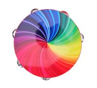 CONGARTENO de Mano Doble de Pandereta de Madera Maciza para Actuaciones Musicales y Fiestas Sonido y Duradero para Bandas y Educación Musical Infantil