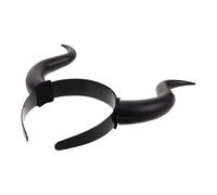 CONGARTENO Diadema Cuernos de Demonio Negra para Adultos Accesorio Gótico de Halloween para Cosplay y Fiestas de Disfraces Diadema Tenebrosa Ligera y Cómoda para Eventos de Carnaval y Rave