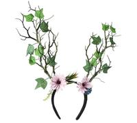 CONGARTENO Diadema De Rama De Árbol Decorativa Para Cabello Flores Artificiales, Tocado Simulación Natural, Para Fiesta Navideña y Eventos Obsequios, Color Marrón, Tamaño Único