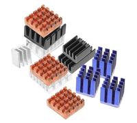 CONGARTENO Disipador de Calor Pasivo de 12 Piezas con Conductor Térmico Mixto para Placa de Desarrollo 3b, Kit Adhesivo Térmico de Cobre y Aluminio, Enfriamiento para Componentes