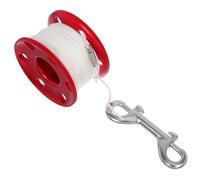 CONGARTENO Diving Reel Aluminum Alloy Anti-Tangle Scuba Spool with Buoy Marker and Hook For Underwater Photography Exploration and Diving