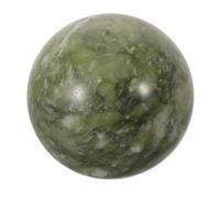 CONGARTENO Esfera de Jade Verde Pulido para Decoración Feng Shui Esfera de Cristal Natural para Abundancia Hogar y Oficina Adorno Tradicional Chino Elegante y Fácil Mantenimiento