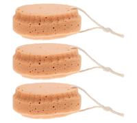 CONGARTENO Esponja de Baño Exfoliante para Bebés y Niños Diseño Ergonómico, Pack de 3 Unidades de Esponjas Naturales Suaves para Limpieza y Revitalización Cutánea