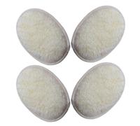 CONGARTENO Esponjas de Ducha Natural de Lufa 4 Piezas 10X145 CM Exfoliante Vegetal para Baño y Spa Esponja de Baño Suave y Duradera para Cuidado Corporal y Limpieza Diaria