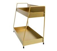 CONGARTENO Estante de Cosméticos Multifuncional de Doble Capa para Almacenamiento Escritorio Diseño Simple y Resistente al Agua para Baño y Dormitorio