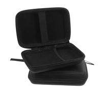 CONGARTENO Estuche Portátil para 2 Piezas Organizador Rectangular de EVA Negro 15X10X45 CM con Cremallera Funda Protectora Resistente al Agua para Almacenamiento y Viaje