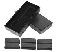 CONGARTENO Estuche Rectangular para Relojes de Papel con Inserto de Esponja Protectora Caja Ligera y Sencilla para Embalaje de Relojes Pack de 10 Unidades Negras