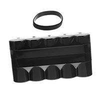 CONGARTENO Estuche Rígido Negro de Plástico para Almacenar 5 Rollos de Película, Compacto y Fácil de Usar, Adecuado para Llevar en Bolsillos o Bolsas