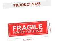 CONGARTENO Etiqueta Adhesiva de Envío Fragile Handle With Care Unidades Adhesivo Fuerte y Resistente para Advertencia y Embalaje Seguro