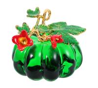 CONGARTENO Figurita de Calabaza de Cristal Mini Decoración Otoñal para Interiores Adorno de Mesa para Acción de Gracias y Halloween Coleccionable Transparente para Hogar