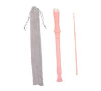 CONGARTENO Flauta Dulce Soprano Abs Para Niño Niña Instrumento Musical Práctico Ligero y Duradero Con Diseño De Color Rosa Para Principiantes y Estudiantes