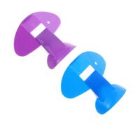 CONGARTENO Flautas Nasales de Plástico para Entrenamiento de Embocadura, 2 Unidades (azul y Morado), Silbatos Musicales para Niños, Mejora la Respiración Nasal y Claridad Vocal