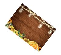 CONGARTENO Fondo de Fotografía de 150x90 Cm para Otoño y Halloween Tela Decorativa Estampado de Calabazas y Flores Fondo para Fotografía Profesional y Amateur