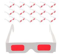CONGARTENO Gafas de Papel 3D Rojas para Fiestas 100 Unidades Gafas de Cine 3D Anaglifo para Cumpleaños Infantiles Bodas y Fotomatón Accesorio Decorativo y Visualización Tridimensional