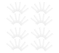 CONGARTENO Ganchos Plisados Ajustables para Cortinas 95 CM Clips de Plástico Blanco 60 Unidades para Cortinas Plisadas en Hogar Oficina y Hotel Accesorios para Fijación Estable y Fácil