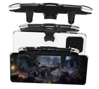 CONGARTENO Gatillo Para Juegos Móviles Botón Disparador Rápido Ajustable Para Móvil De Silicona Negro Activador De Juegos Para Gamers Móviles