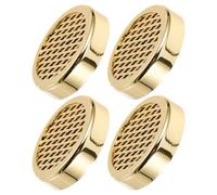 CONGARTENO Humidificadores de Cigarros Dorados Redondos 4piezas con Control de Humedad Constante y Material Abs para Caja de Humidor de Cigarros