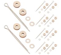 CONGARTENO Juego de 10 Articulaciones Rotativas de Madera para Muñecas DIY Conectores Metálicos Flexibles para Osos de Peluche y Juguetes Accesorios Seguros y Duraderos para Manualidades