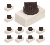 CONGARTENO Juego de 10 Puentes para Erhu de Espuma y Madera Accesorios para Práctica de Erhu Silenciadores para Reducir Volumen en Instrumentos Tradicionales Chinos