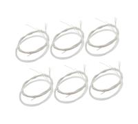 CONGARTENO Juego De 2 Accesorios Para Guitarra Clásica De Calibre Ligero Nailon Transparente Bobinado Plateado Con Extremos De Cuerda Chapados En Plata Y Nailon Transparente