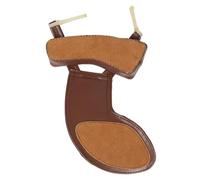 CONGARTENO Juego De 2 Piezas De Cojín De Hombro y Soporte Para Violín 4/4-3/4 En Piel De Oveja Color Café, Accesorio Ergonómico Para Músicos, Compatible Violín Clásico