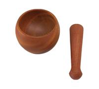 CONGARTENO Machacador de Ajo Manual Pequeño de Madera de Sablí Prensa Ajo Ergonómica para Cocina Fácil y Práctico Utensilio de Cocina para Uso Doméstico