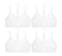 CONGARTENO Maniquí Colgante de Plástico para Exhibir Ropa Interior Torso Femenino Medio Transparente 4 Unidades Soporte Ligero para Tienda y Escaparates