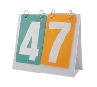 CONGARTENO Marcador Portátil de Mesa con Dígitos de Dos Cifras Tablero de Puntuación Reversible para Tenis Baloncesto Fútbol Cartas Resistente y Visible para Interior y Exterior