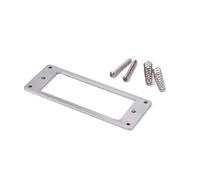 CONGARTENO Marco de Pastilla Humbucker de Metal Plata Base Plana y Grosor de 2 Mm para Cubiertas de Pastillas de Guitarra Eléctrica