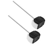 CONGARTENO Maza para Pedal de Bombo de Acero Inoxidable 2 Piezas Cabeza de Martillo Doble Cara para Batería Repuesto para Pedal de Bombo Accesorio de Percusión Profesional Uso en