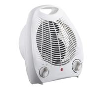 CONGARTENO Mini Calefactor Eléctrico Portátil Blanco Ventilador Calefactor Silencioso con Control de Temperatura Automático Carcasa Ignífuga y Diseño Compacto para Uso Doméstico y Oficina