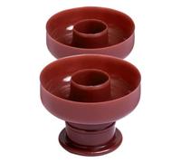 CONGARTENO Molde para Rosquillas de Cocina 2 Piezas Molde Redondo para Hacer Donas Caseras Plástico Resistente a Altas Temperaturas Utensilios para Hornear Pasteles y Bollería en Hogar y