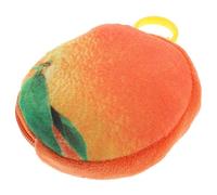 CONGARTENO Monedero De Peluche Naranja con y para Niñas Cartera Mini De Diseño Kawaii Monedas y Pequeños Accesorios