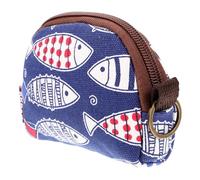 CONGARTENO Monedero Pequeño Bolsa de Monedas Estilo Japonés de Tela Diseño de Concha para Mujer Uso Diario Accesorio Práctico Compacto Estilo Aleatorio