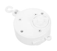 CONGARTENO Móvil Musical Giratorio Para Cuna Ñiño Blanco, Mecanismo De Cuerda, Aleación De Zinc y Abs, Estimulación Multisensorial, Compacto Para Cuna De Viaje, Juguete Infantil