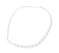 CONGARTENO Newborn Girl Headband Soft Stretchable Pearl Design Elastic Hairband For Photography Props And Shower Favors Tone