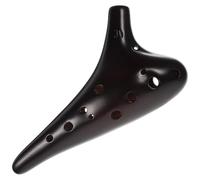 CONGARTENO Ocarina Profesional de Cerámica de 12 Agujeros en C Alto, Instrumento Musical Étnico Compacto y Ligero para Principiantes, Flauta Ocarina Clásica para Práctica y Entrenamiento