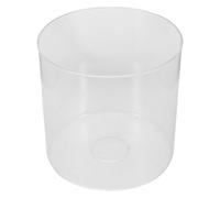 CONGARTENO Pantalla de Lámpara Cilíndrica de Vidrio Transparente de Borosilicato Repuesto para Casquillo E27 Diámetro 150 MM X Altura 150 MM Cubierta Resistente al Calor para Lámparas