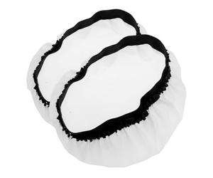 CONGARTENO Pantalla de Lámpara de Tela 27 CM 2 Piezas Cubierta Elástica para Lámparas de Boca Ancha Difusor de Luz Suave para Fotografía y Estudio Sombra Clara para Iluminación