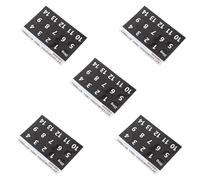 CONGARTENO Pegatinas de Escalas Negras para Instrumento de Percusión 5 Piezas Etiquetas Adhesivas para Notas Musicales Accesorio Educativo para Principiantes en Percusión y Práctica