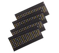 CONGARTENO Pegatinas de Pvc Negro 4 Piezas Resistentes al Uso Constante y Fricción para Diapasón de Guitarra Eléctrica y Acústica Ideales para Principiantes y Estudiantes