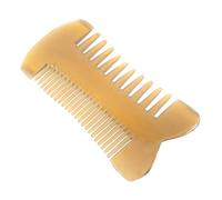 CONGARTENO Peine de Cuerno de Buey Doble Cara con Dientes Anchos y Finos Peine Antiestático para Desenredar y Masajear Cabelludo Uso Viajes Oficina y Hogar Adecuado para Tipo de Cabello