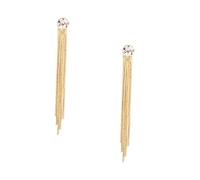 CONGARTENO Pendientes De Borlas Colgantes De Gemas De Imitación Cadena De Hueso De Serpiente Para Fiesta De Noche