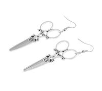 CONGARTENO Pendientes Plata Mujer Estilo Personalizado Recortable Diseño Tijeras Colgantes Elegantes Moda Para Fiesta y Uso Diario